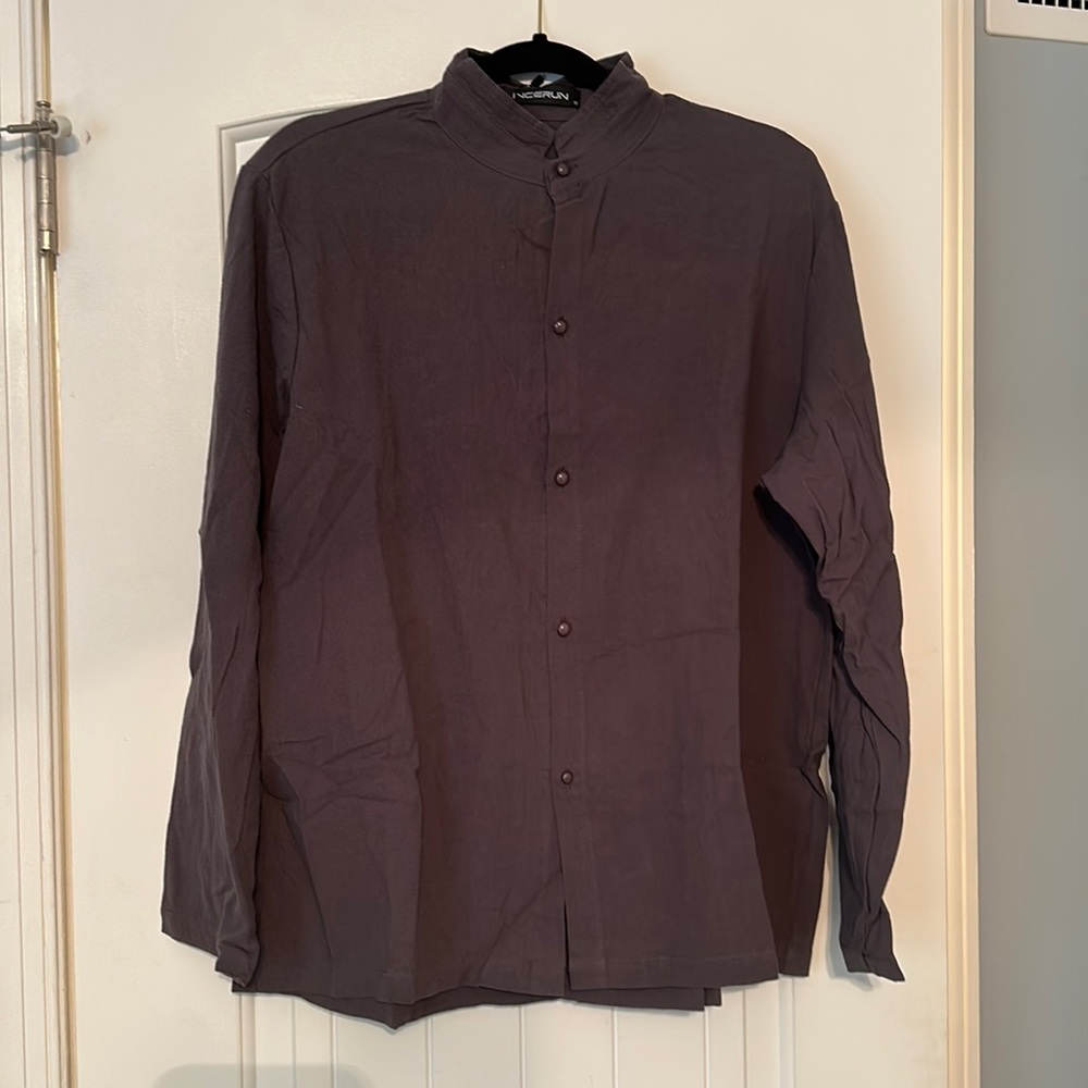 Incerun Men’s casual long sleeve shirt XL